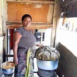 chidfea 23 5 Sylvia cooking food and meat for selling a